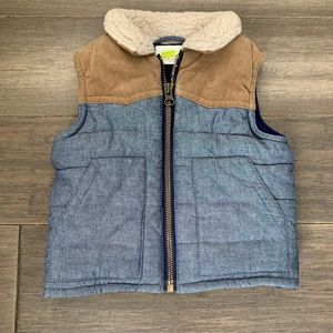 Crazy 8 Infant Corduroy & Chambray Vest